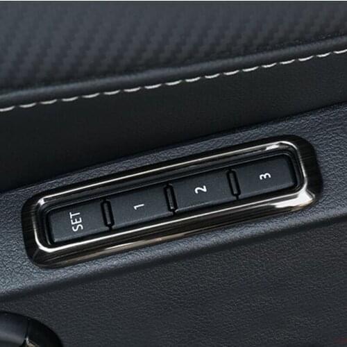 Lsrtw2017 Car Seat Switch Control Trim Frame for Volkswagen Vw Arteon T-roc Cc 2018 2019 2020 2021 Accessories Auto Styling