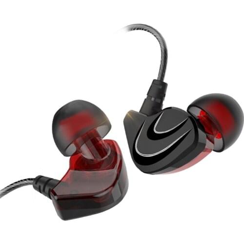 S6 3.5mm Wired Earphones In-Ear Sport Earbuds Noise Isolating Earphone Bass Stereo Headset In-line Control & Microphone