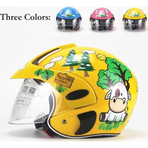 2~7 Years Old Kids Cartoon Animal Motorcycle Helmet Children Scooter Bike Cycling Outdoor Sports Boys Girls Unisex Four Seasons