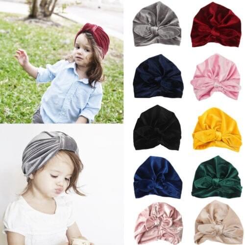 Newborn Toddler Kids Baby Girl Boy Indian Turban Beanie Hat Winter Warm Soft Cap