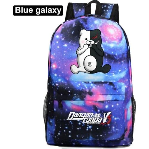 Danganronpa Students Backpack for Girls Boys Mochila Teens Cool Travel Knapsack Children Rucksack Kids School Bags