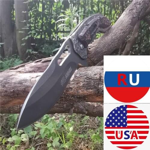 Folding Knife 8CR13MOV Blade Combat Pocket EDC Tools Knives - Good for Hunting Camping Survival Outdoor and Everyday Carry