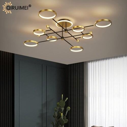Nordic New Modern LED Chandelier Lights For Dining Living Room Bedroom Kitchen Iron Aluminum Lamps Indoor Lighting With Remote