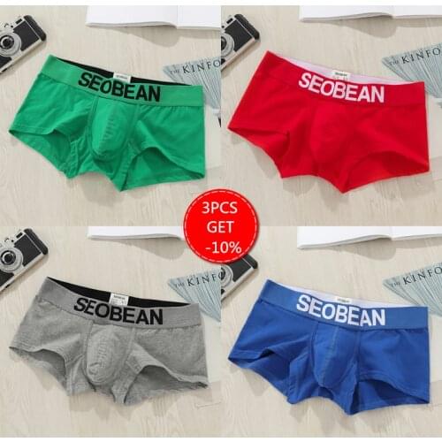2021 Hot Sell boxer mens underwear men cotton underpants male pure men panties shorts underwear boxer shorts solid cuecas