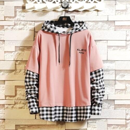 Japan Style Casual Spring Autumn 2021 New Arrived Black Hoodie Sweatshirt MenS Thick Fleece Style Hip Hop High Streetwear