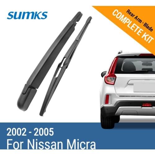 SUMKS Rear Wiper & Arm for Nissan Micra 2002 2003 2004 2005
