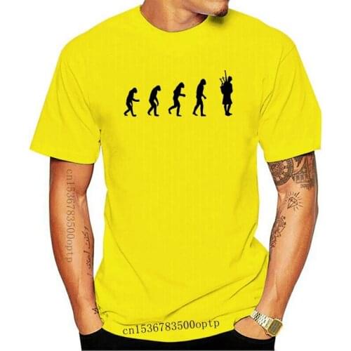 Womens Teeloose slim Evolution Of Man To Bagpipes Player T Shirt girls Tops tshirt Harajuku gift