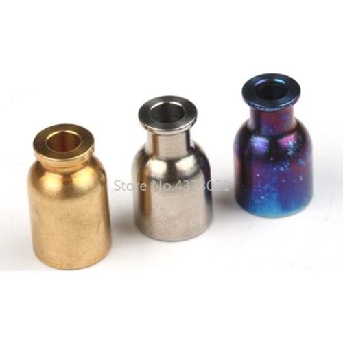 1 Piece Pure titanium pendant brass pendant backpack knife pendant titanium hanging rope titanium alloy EDC knife pendant