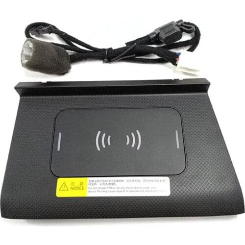 15W Car QI Wireless Charger Fast Charging Phone Holder Pad For- Tiguan 2017-2021