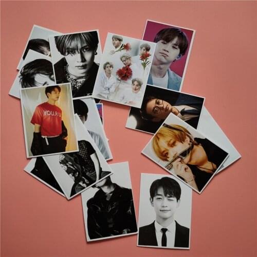 16 Pcs/Set KPOP MONSTA X Album SHINE FOREVER Self Made Paper Lomo Card Photo Card HD Photocard Fans Gift Collection