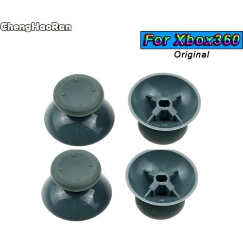 ChengHaoRan 4pcs Grey 3D Analog Joystick Thumb Stick Grips Caps Buttons for Microsoft XBOX 360 Xbox360 Gamepad Controller