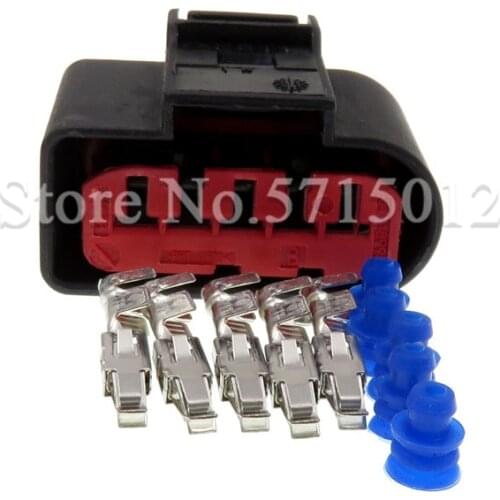 5 Hole 1J0 973 775A 1J0973775A MAF Automotive Mass Air Flow Plug Waterproof Socket For VW Audi