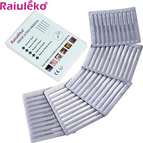 50pcs Tattoo Removal Needles Microneedle Laser Plasma Pen Needles Skin Dark Spot Remover Mole Freckle Wart Tag Remover Wholesale