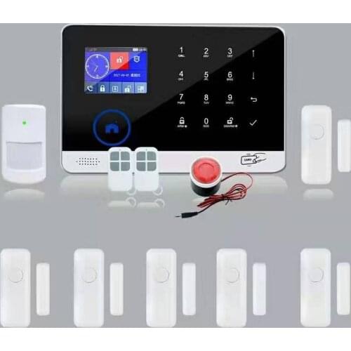 Touch Keypad LCD Display Wireless Home Security Alarm System