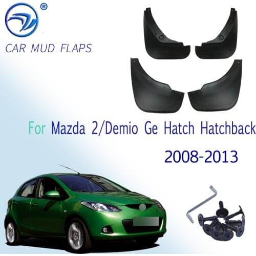 Car Mud Flaps For Mazda 2 / Demio Ge Hatch Hatchback 2008-2013 For Fender Splash Guards Mudflaps Mudguard Accessories