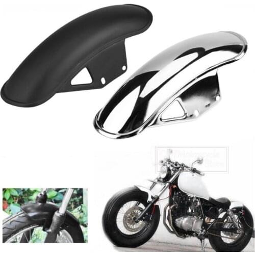 Motorcycle Front Fender Mud Flap Guard Fairing Mud Flaps Splash Guard Wheel Cover For Suzuki GN125 GN250 Metal Chrome