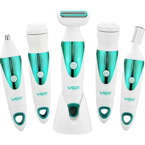 5 in1 Electric Epilator Razor Painless Hair Removal Body Face Nose Trimmer Shaving Eyebrow Epilator For Women Epilator Machine