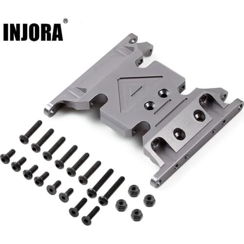 INJORA 1PCS Metal Gearbox Mount Transmission Holder for 1/10 RC Crawler Axial SCX10 II 90046 90047 90075