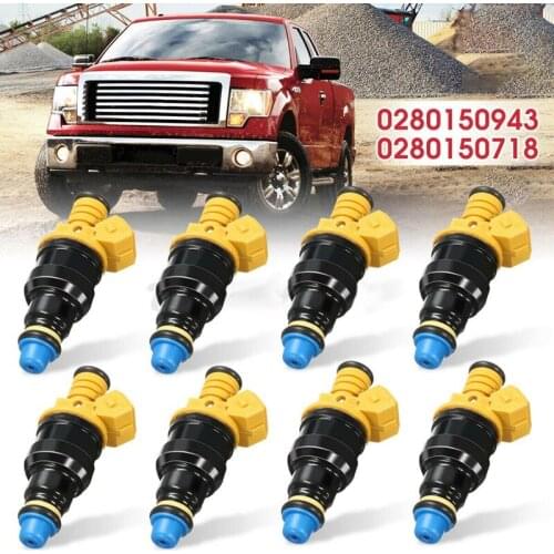 8Pcs Flow Matched Fuel Injector for Ford F150 E150 F250 F350 V8 4.6 5.0 5.8 4.6 5.4L 0280150718