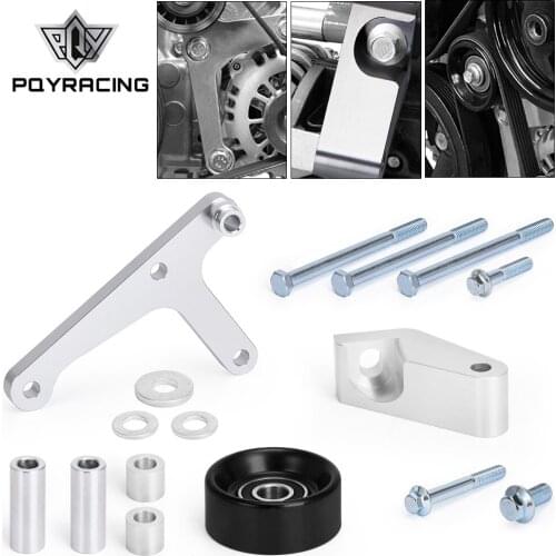 Aluminum Alloy LS/LS1 Alternator Bracket auto product Car accessories Fit for Camaro Durable Generator W/ Rear Brace PQY-ARB02