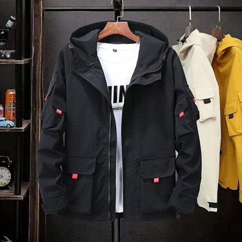 Bomber Jacket Men Clothing Fashion Parka Spring Autumn Mens Windbreaker Big Hooded Plus Size 5XL 6XL 7XL 8XL 9XL Man Cargo Coats