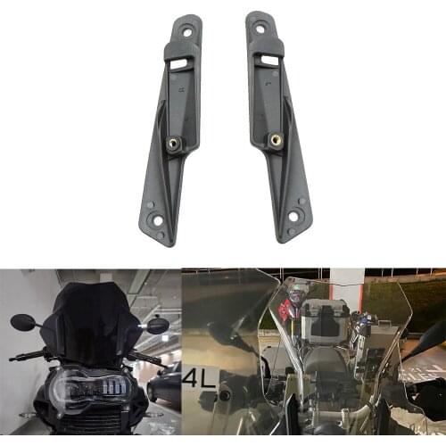 1Pair Motorcycle Windshield WindScreen installation Strip Plastic Black For BMW R1200GS LC 2013-2018 Adventure 2014-2018