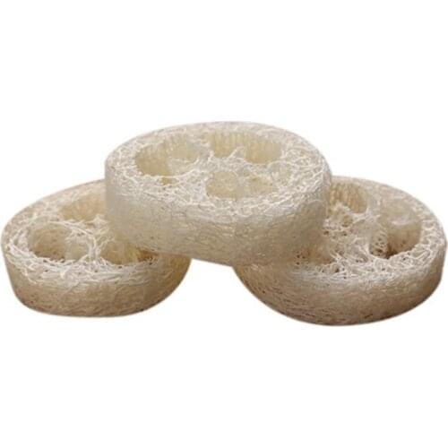 Natural Loofah Luffa Slice DIY Customize Soap Tools Cleaner Sponge Scrubber Soap Holder 1.25Cm Thick 4Cm Wide 250Pcs/Lot