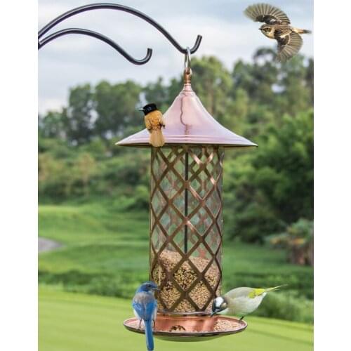 New European style wild bird feeder Outdoor bird feeders food container