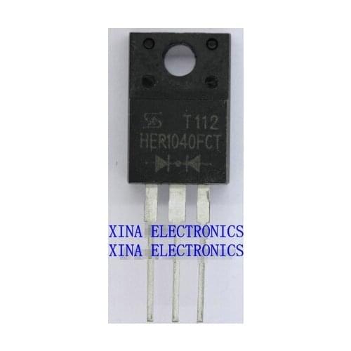 HER1040FCT HER1040 10A 600V TO-220 ROHS ORIGINAL 20PCS/lot Free Shipping Electronics composition kit