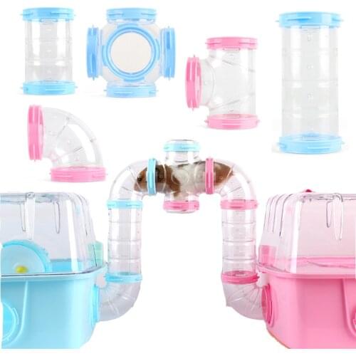 Hamster Pipeline Plastic Training Playing Tools DIY External Tunnel Hamster Toys Multifunctional Hamster Cage Accessories