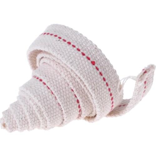 Premium Oil Lamp Mate Flat Cotton Oil Lantern Kerosene Lamp Wick Red Stitch 0.79in Wide 3.3ft Roll E56C