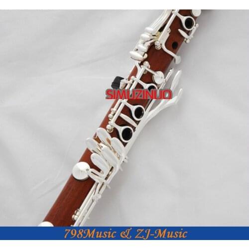 Professional Rose Wooden 19 Key Bb Clarinet Boom System With Case