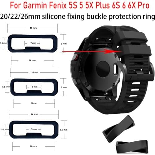 Replacement Rubber Watch Strap Band Keeper Loop Security Holder Retainer Ring For Garmin Fenix 6S 6X 6 Pro 5X 5S 5 Plus Mk2S 3HR