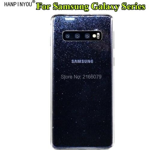 For Samsung Galaxy S10 S9 S8 Plus S10e Note 9 8 Fashion Full Cover Back 3D Tranpsprent Flash Point Protection Skin Decal Sticker