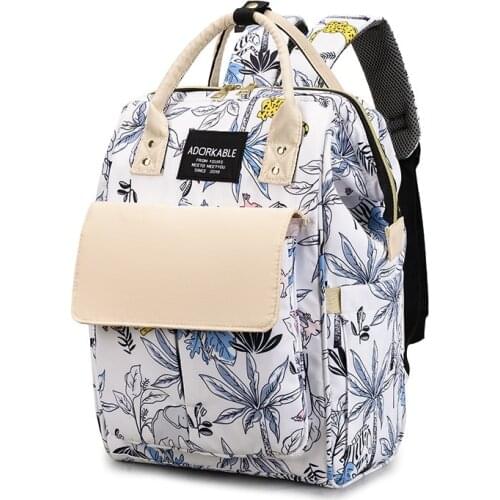 2021 New Fashion Women Backpack Nylon Waterproof Mommy Travel Bagpacks Large Capacity Diaper Bags Nursing Nappy Bags