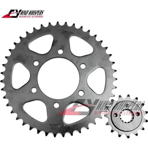 Motorcycle Front Rear Sprockets For Kawasaki Ninja ZX-6RR (ZX600 N1 N6F) ZX-6R (ZX636 C1 C6F D6F) 2005-2006 43T/15T 520