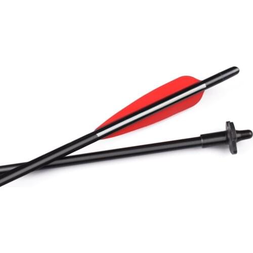 2018 New 24.5 inch Fiberglass Crossbow Decocking Bolt High Visibility 4" Vanes Half-moon Nock Arrow Free Shipping