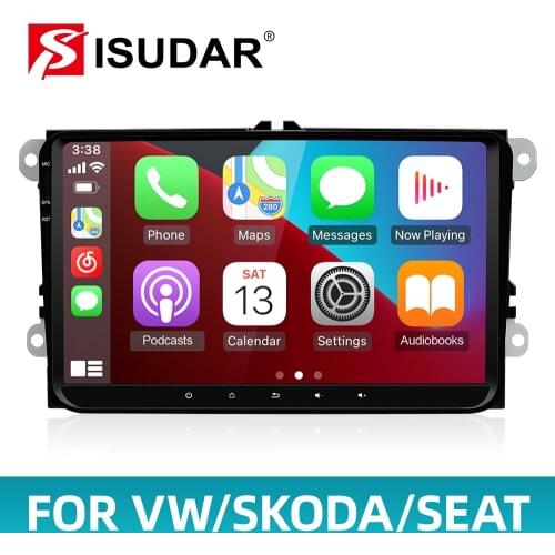 Isudar 1 Din Auto Radio Android 10 For VW/Golf/POLO/Passat/Skoda/Fabia/Octavia/Seat/Leon Car Multimedia Video Player GPS USB DVR