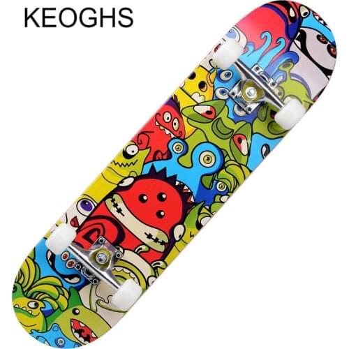 Four-wheeled skateboard luminous beginners adult children and adolescents toys boys and girls double Alice professional scooter