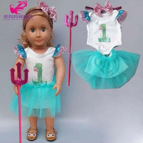 17inch Baby Doll Clothes Set Baby Doll Jumpsuit for 18 Inch 45cm Dolls Clothes Pants Set Children Girl Doll Wear