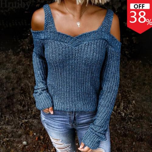 Женские пуловеры с открытыми плечами Lslaica China At AliExpress