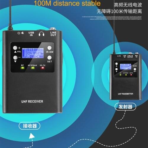 Leicozic Interview Microphone Lavalier Mic Lapela 368R/369T Dual Professional Movie Film Vlog PC DSLR SLR Camera 512-537Mhz