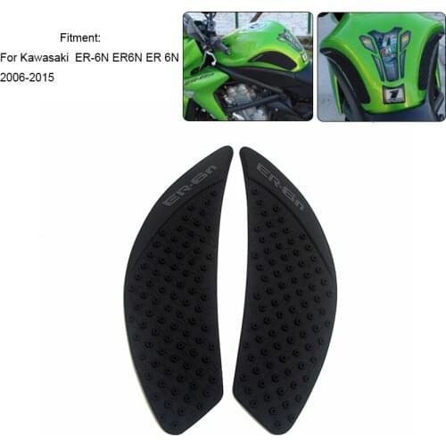 MTCLUB For Kawasaki ER-6N ER6N ER 6N 2006-2015 ER 6N motor Anti slip Tank Pad Side Gas Knee Grip Traction Pads Protector Sticker