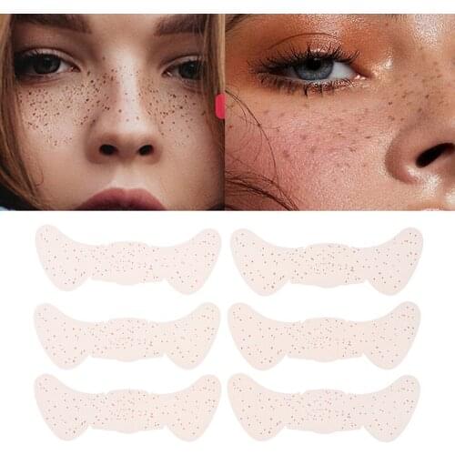 New Hot 6pcs/10PCS Sexy Fake Freckles Tattoo Stickers Freckles Makeup Stickers Women Make Up Accessories Fashion Makeup Supplies
