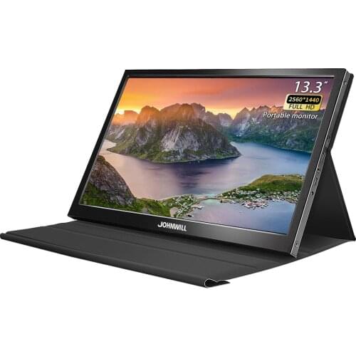 13.3 Inch Portable Computer Monitor PC 2K 2560x1440 HDMI PS3 PS4 Xbo X360 IPS LCD LED Display for Raspberry Pi Wins 7 8 10 Case