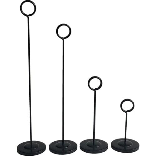 POP Price Tag Paper Sign Signage Label Card Display Clips Holders Metal Stand In Black For Stores Promotions 2 Kinds Plate 10pcs