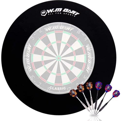 WINMAX Detachable Darts Surround Ring EVA Soft and Velvet-covered Plastic Protection Dart Backboard Dartscheibe Accessories