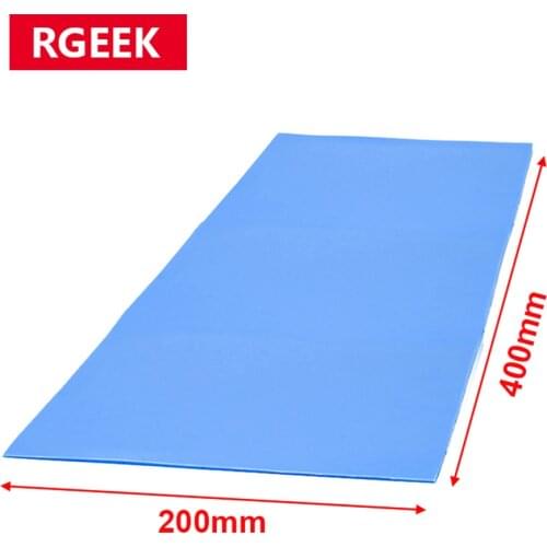 High quality 6.0 W/mK 200*400mm Thermal conductivity CPU Heatsink Cooling Conductive Silicone Pad Thermal Pads
