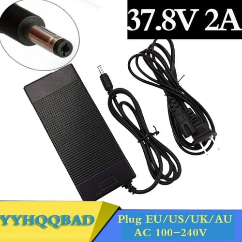 37.8V 2A Lithium Battery Charger for 9Series 33.3V li-ion battery Electric car Charger High Quality Plug EU/US/UK/AU