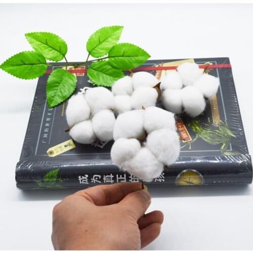 2/5/10 Pcs New White cotton florist supplies wedding party shop decorative flower wreaths Christmas home decor artificial flower